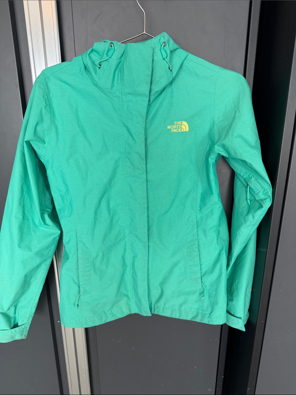 The North Face Teal Hooded Shell Jacket
